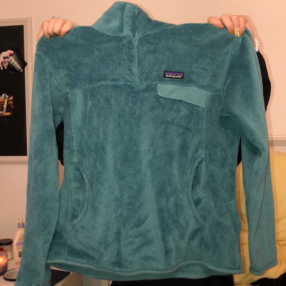 Aqua Blue Patagonia Quarter Zip